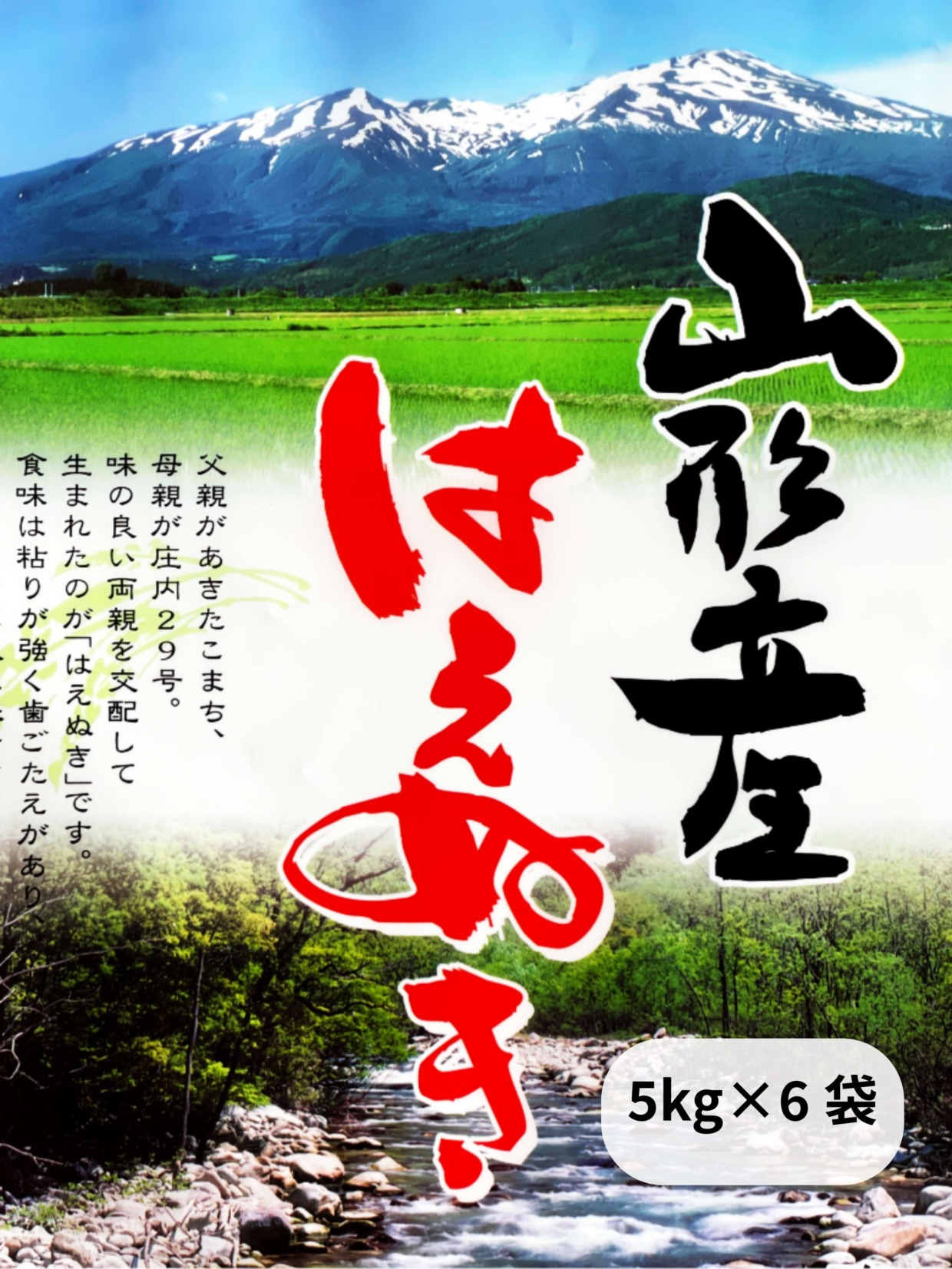 【令和6年産】山形産はえぬき・30kg